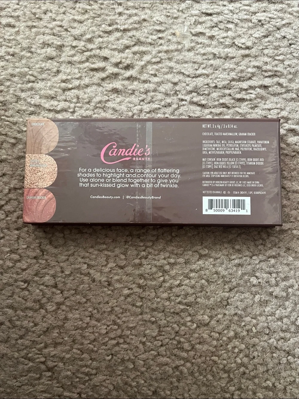 Candie's Pink Beauty S'mores Contour Palette - Brown & Pink